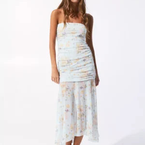 Floral pattern midi dress